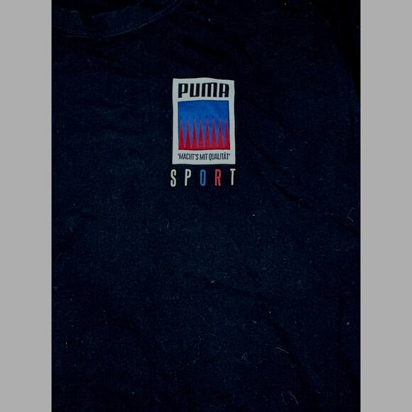 Black Puma Men’s T-Shirt Size 2XL - Picture 2 of 5